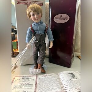 Ashton-Drake Galleries Porcelain Almonzo Little house on the prairie doll